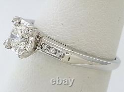 0.37 ct Antique / Vintage 14K Art Deco Old European Diamond Engagement Ring