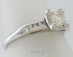 0.37 ct Antique / Vintage 14K Art Deco Old European Diamond Engagement Ring
