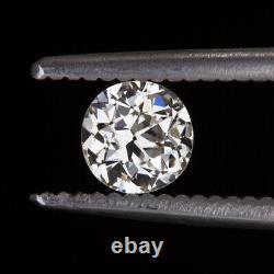 0.63ct OLD EUROPEAN CUT DIAMOND VINTAGE ANTIQUE LOOSE NATURAL ANTIQUE ESTATE 2/3