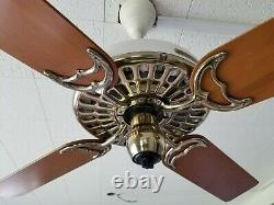 100 Year Old Hunter C17 Antique Electric 52 Ceiling Fan-vintage-restored-museum