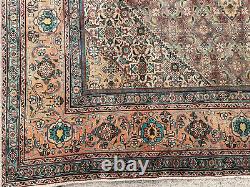 10x13 ANTIQUE ORIENTAL RUG HAND-KNOTTED WOOL handmade vintage carpet 10x14 old