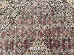 10x13 ANTIQUE ORIENTAL RUG HAND-KNOTTED WOOL handmade vintage carpet 10x14 old