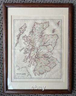 125+ Year Old Map of Scotland in Frame