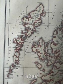 125+ Year Old Map of Scotland in Frame