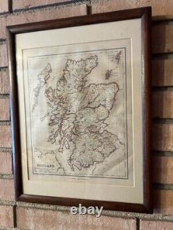 125+ Year Old Map of Scotland in Frame