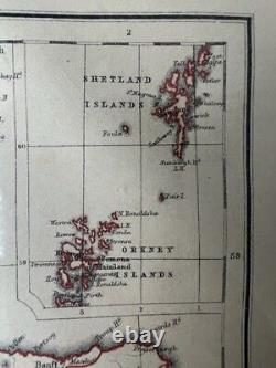 125+ Year Old Map of Scotland in Frame