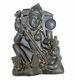 16'c Old Vintage Antique V Rare Hard Black Stone Goddess Durga Figure / Statue