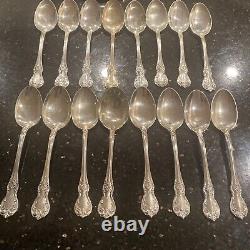 16 Vintage Towle Sterling Silver Old Master Flatware Tea Spoons No Monogram