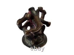 1800's Old Vintage Antique Copper / Bronze Very Rare God Ganesh Statue / Figure