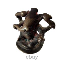 1800's Old Vintage Antique Copper / Bronze Very Rare God Ganesh Statue / Figure