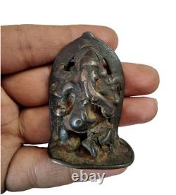 1800's Old Vintage Antique Copper Hand Crafted Rare God Ganesha Statue / Figure