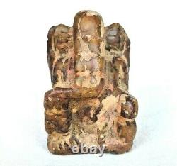 1800's Old Vintage Antique Hand Crafted Stone Hindu God Ganesha Statue / Figure