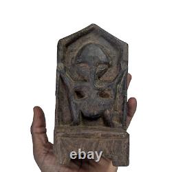 1800's Old Vintage Antique Rose Wood Hand Made Wooden God Ganesh Statue / Figure