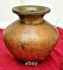 1850's Old Vintage Antique Ganga-Jamna Handcrafted Rare Brass & Copper Water Pot