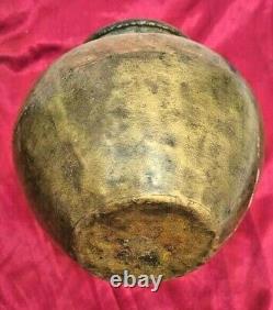 1850's Old Vintage Antique Ganga-Jamna Handcrafted Rare Brass & Copper Water Pot