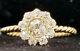 18k Yellow Gold Vintage Diamond Ring Old Mine Cut 0.76ct Si2 Circ 1930's