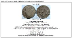 1912 UNITED STATES US LIBERTY Antique Old VINTAGE w CENTS 5 Cent Coin i108523