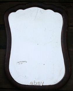 20x26 Antique Vintage Old Oak Wood Wooden Wall Dresser Vanity Beveled Mirror