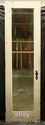 24x83 Antique Vintage Old Solid Wood Interior Pantry Door Beveled Mirror Panel