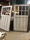 2 Vintage C1900 Carriage House Barn Style Doors W Track 84/48 Old Glass 9/13
