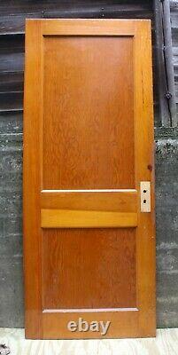 30x76 Antique Vintage Old Reclaimed Solid Wood Wooden Interior Door 2 Panels