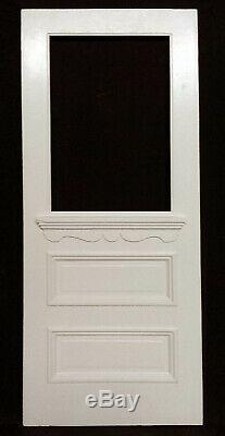 32x79 Antique Vintage Old SOLID Wood Wooden Exterior Entry Door Window Glass