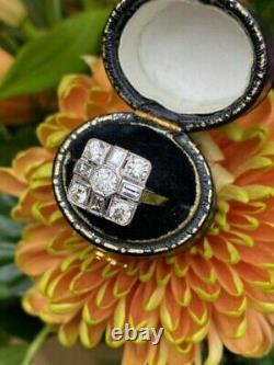 3.50 Carat Round Cut Lab-Created Diamond Fancy 1920's Old Vintage & Antique Ring