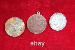 3 Pc Metal Medal Old Vintage Antique Home Decor Collectible PO-50