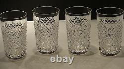 4 Vintage Waterford Alana 12 Ounce Tumbler Glasses Old Gothic Mark