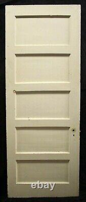 4 available 30x84 Antique Vintage Old Wood Wooden Interior Doors 5 Flat Panel