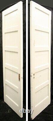 4 available 30x84 Antique Vintage Old Wood Wooden Interior Doors 5 Flat Panel