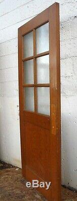 6 avail 36x83x1.75 Vintage Antique Old Wood Wooden Door Window Textured Glass