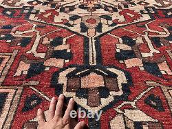 7x10 VINTAGE ORIENTAL RUG WOOL ANTIQUE HAND-KNOTTED old handmade carpet 6x9 8x10