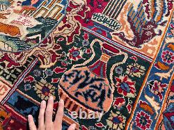 9x12 ANTIQUE ORIENTAL RUG HAND-KNOTTED WOOL big real old vintage handmade carpet