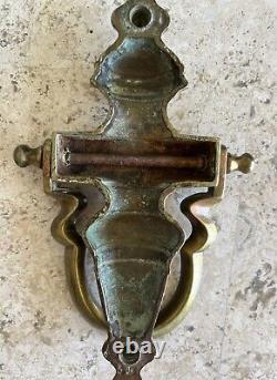 ANTIQUE c. 1907 BOSTON VICTORIAN TORCHIERE ARCHITECTURAL SALVAGE DOORKNOCKER