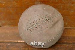AWESOME Old Antique Vintage Early 1900's 8 Lace Leather Laced Basketball