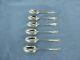 An Antique Sterling Silver Set Of Six O/e Rat Tail Teaspoons London 1899