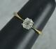 Antique 0.60ct Old Cut Diamond 18ct Gold And Platinum Solitaire Engagement Ring