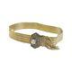 Antique 14k Yellow Gold Old European Diamond Tassel Slider Bracelet Vintage