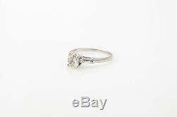 Antique 1930s $8000 1.50ct Old Mine Cut Pear VS J Diamond 14k Gold Wedding Ring
