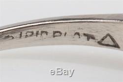 Antique 1940s $8000 1.50ct Old Mine Cut Diamond Platinum Wedding Ring