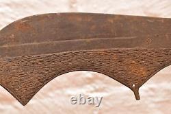 Antique CONGO old African knife Executioner Sword Weapon Ngulu Ngmabe 28 VTG