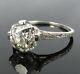 Antique Edwardian 2.50ct Old Mine Cut Diamond Platinum Engagement Ring Gia L-vs2