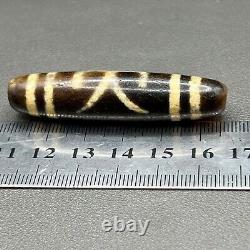 Antique Old Indo Tibetan Himalayan Dzi Agate Bead Amulet in good Condition