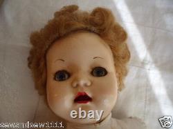 Antique Old Vintage Doll With White Dress