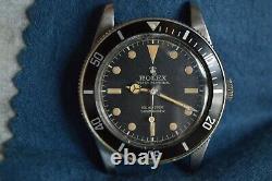 Antique Old Vintage Rolex Submariner 6536 6536/1 Diving Wristwatch Chronometer