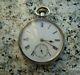 Antique Pocket Watch England 1900 Sterling Silver 925 Mechanical Rare Old 50 Mm