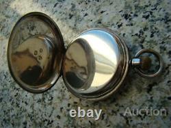 Antique Pocket Watch England 1900 Sterling Silver 925 Mechanical Rare Old 50 mm