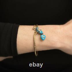 Antique Victorian Snake Bracelet 18k Yellow Gold Blue Enamel Garnet Pearl Old