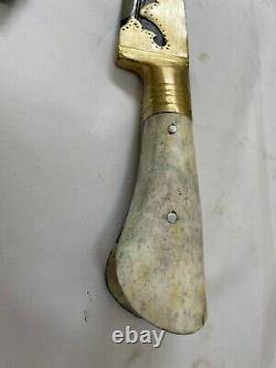 Antique Vintage DAMASCUS DAGGER Sword Barasingha Handmade Old Rare Collectible